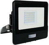 V-tac led bouwlamp 20w 3000k zwart met sensor + kabelinvoer - 9335210 - afbeelding 1