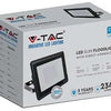 V-tac led bouwlamp 30w 6500k zwart + kabelinvoer - 9332125