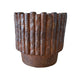 Ptmd bloempot elza bruin 18x18x17cm