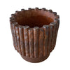Ptmd bloempot elza bruin 18x18x17cm