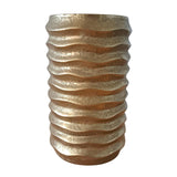 Ptmd bloempot lodas gold 12x12x20cm - afbeelding 1