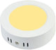 Enzo varnalux led panel opbouw 18w wit 3000k basic 226mm rond - 9000530