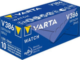 Varta 386 sr42 10 stuks in een doosje - afbeelding 1