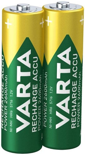 Varta aa accu 2600ma blister 2 r2u