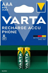 Varta aaa accu 800ma blister 2 phone - afbeelding 1