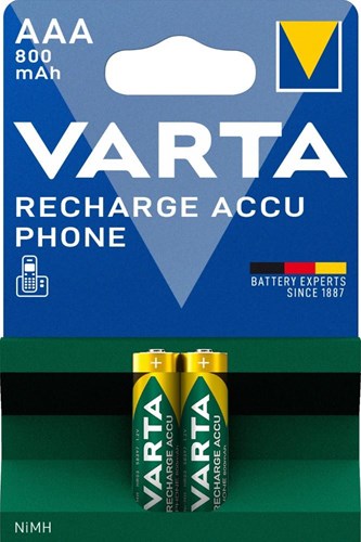 Varta aaa accu 800ma blister 2 phone