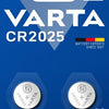 Varta cr2025 lithium knoopcel batterij 3v blister(2) - 3240357