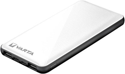 Enzo varta powerbank 10.000ma zilver + led indicatie usb en usb-c - 3509010