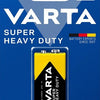 Varta Superlife 9V. Zink-Carbon. per stuk. (hangverpakking)