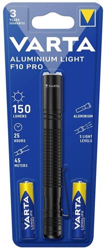 Varta light alu light f10 pro with 2 aaa batteries