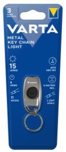 Varta zaklamp metaal led key chain