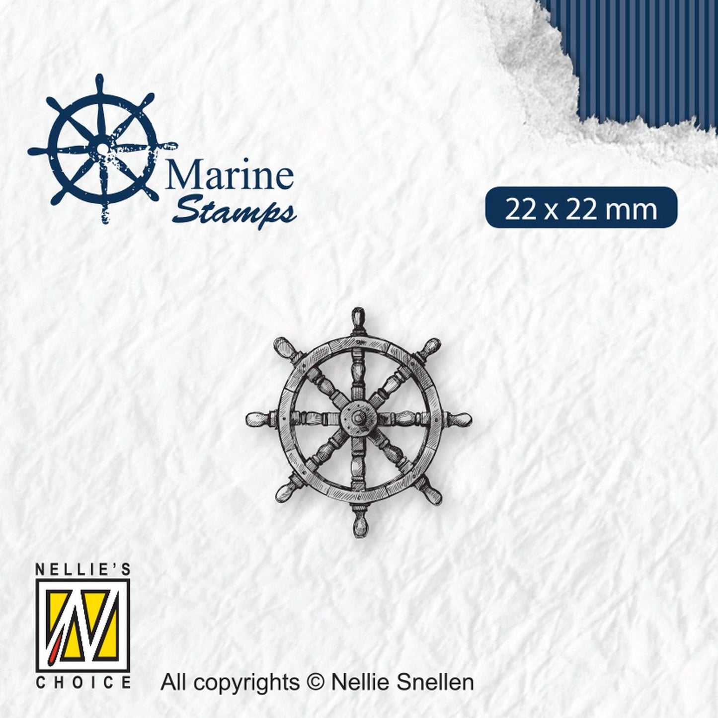Nellie's choice • clear stamps various designs maritime: rudder
