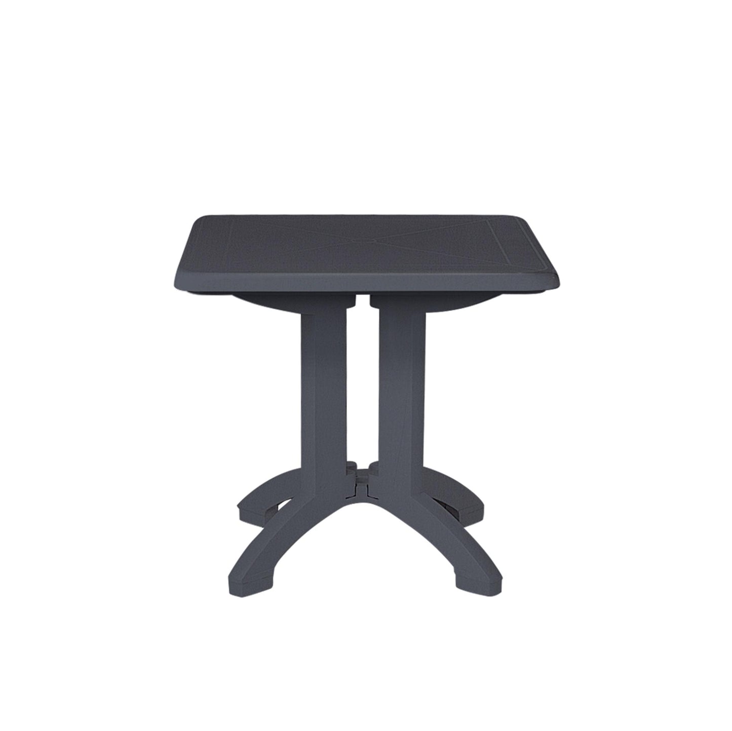 Grosfillex vega tafel kunststof 80x80cm antraciet