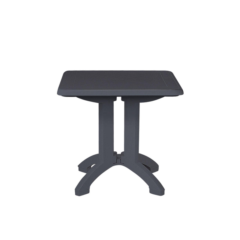 Grosfillex vega tafel 80x80cm antraciet