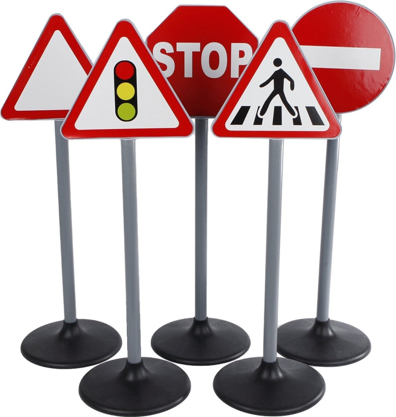 Kids globe verkeersbordenset (70cm 5-delig)