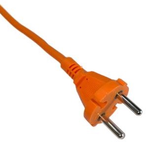 Enzo verlengsnoer pvc oranje 2x1qmm 30m - 1167054