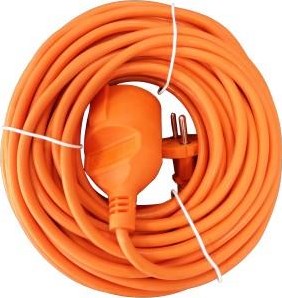 Enzo verlengsnoer pvc oranje 2x1qmm 30m - 1167054