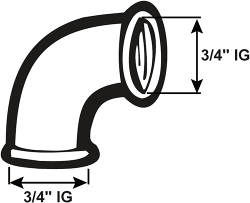 Cornat galva knie vv 3 4 90gr (90) - vfb9034
