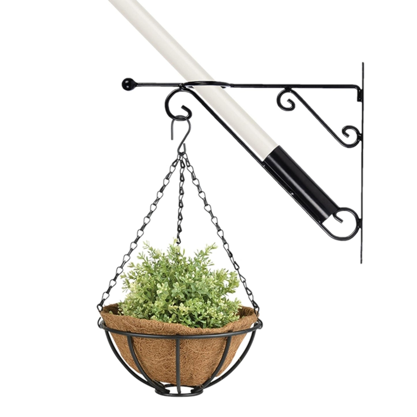 Esschert design vlaggenstokhouder met haak 42,5x8xh36cm (exclusief bloempot )