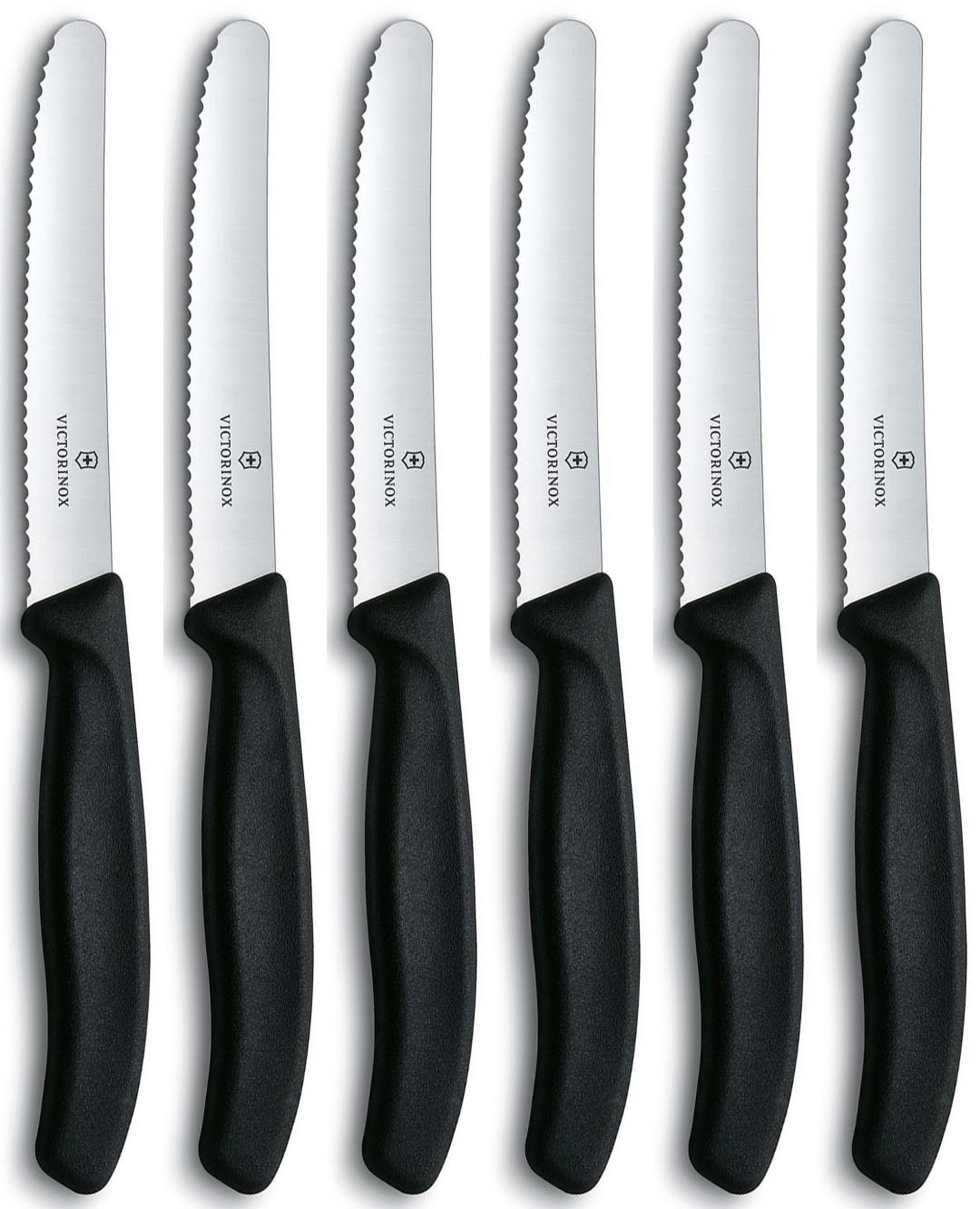 Victorinox tafelmessen gekarteld ds 6st.