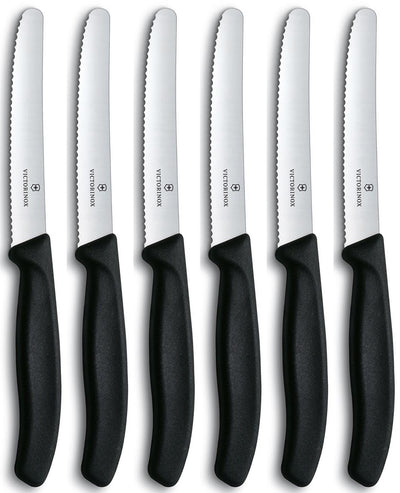 Victorinox tomatenmes gekarteld zwart