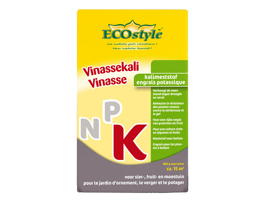 Ecostyle vinassekali - kalium meststof - 800gr