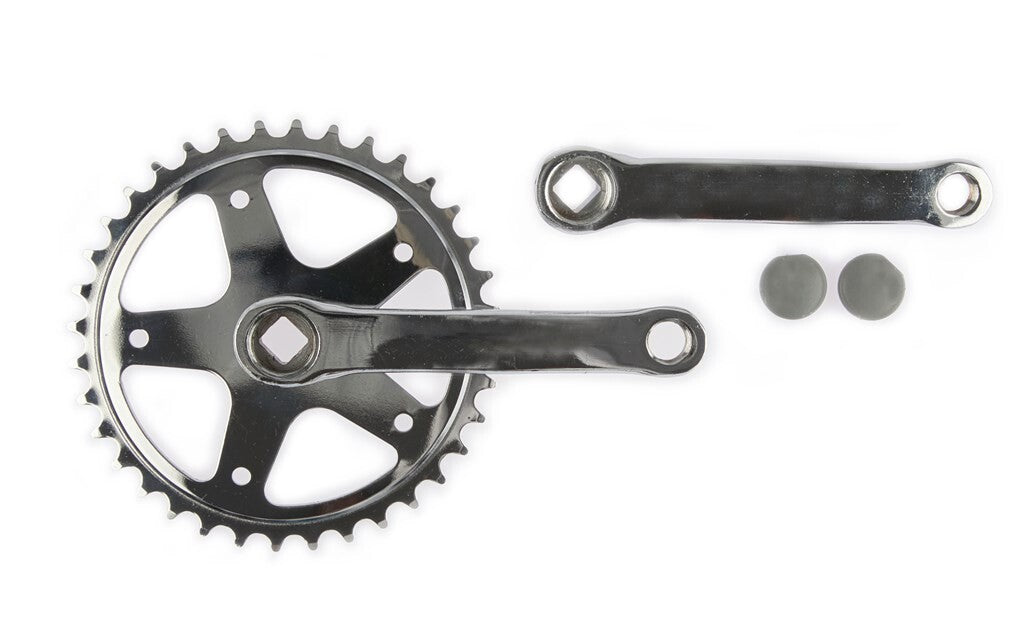 Vinty crankstel 36t. spieloos 130mm 1 8 zilver