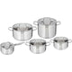 Tefal virtuoso set 5-delig (hoge kookpan 22, steelpan 16, kookpan 18 20 24) - inductie
