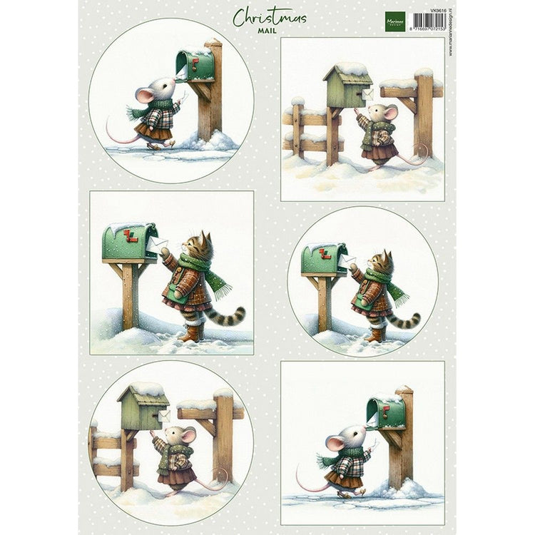 Marianne design • knipvel christmas mail