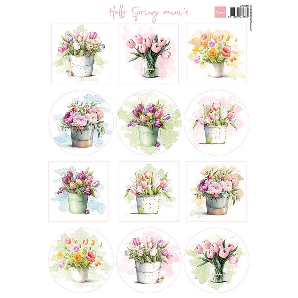Marianne design • knipvel hello spring mini's