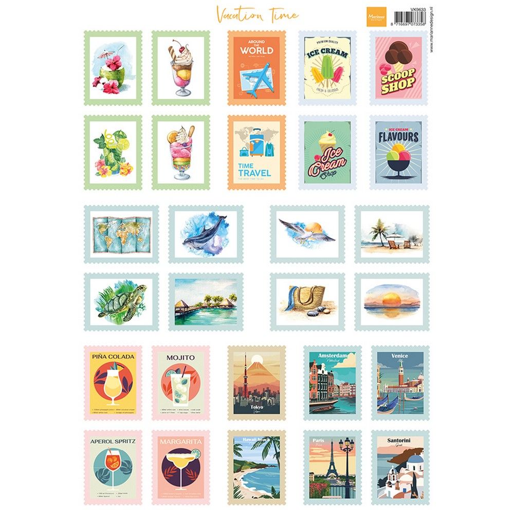 Marianne design • knipvel vacation time stamps