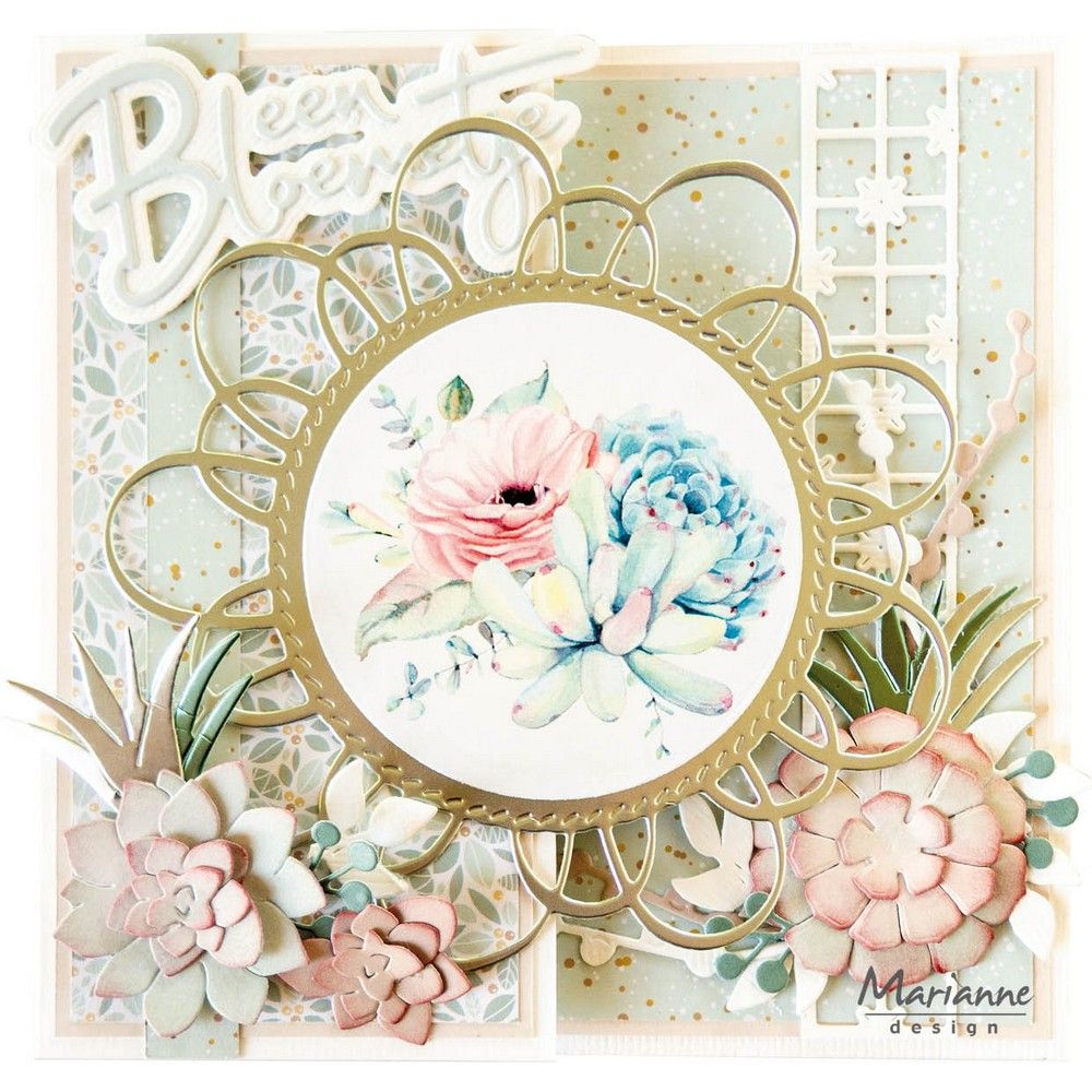 Marianne design • die-cut sheet succulents