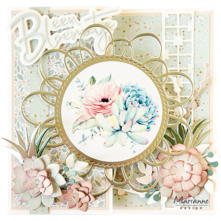 Marianne design • die-cut sheet succulents