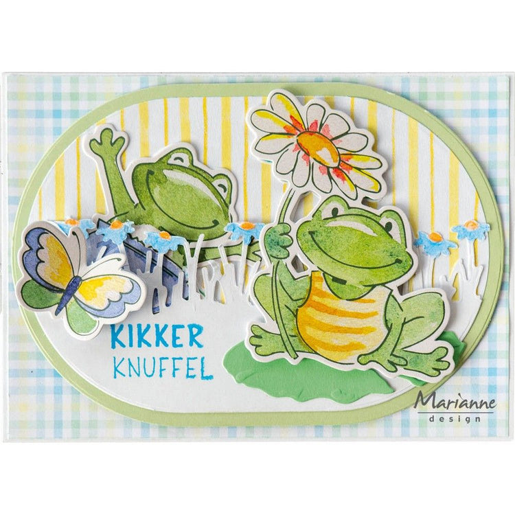 Marianne design • knipvellen die-cuts eline's frogs