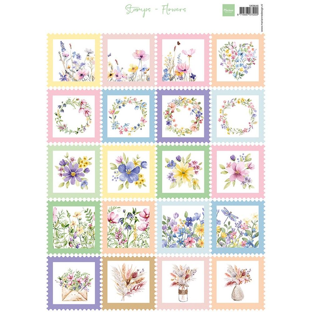 Marianne design • knipvellen stamps flowers