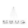 Vlaggenmast verlichting warm wit 192 leds 190cm