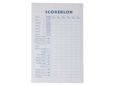 Haza scoreblok 9.4x14.5cm 250vel pak a 5st