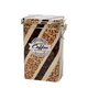 Voorraadblik met beugelsluiting coffee 12x7,5x20cm