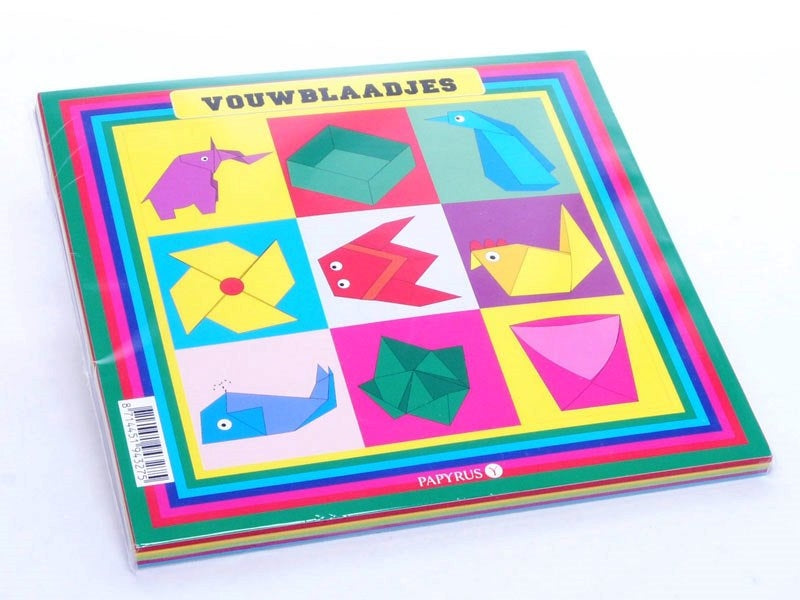 Diverse merken vouwblaadjes 16x16cm (90 vel)