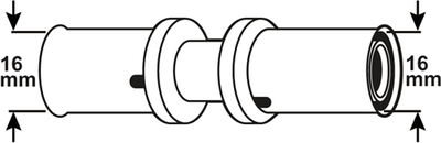 Cornat perskoppeling 16x16mm 10st ms-a2 - vrptp500650n