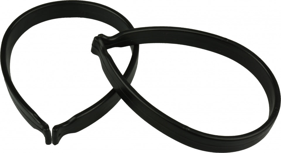 Vwp broekklemmen pvc zwart per set