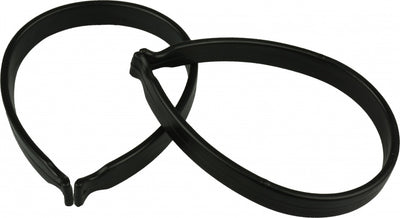 Vwp broekklemmen pvc zwart per set