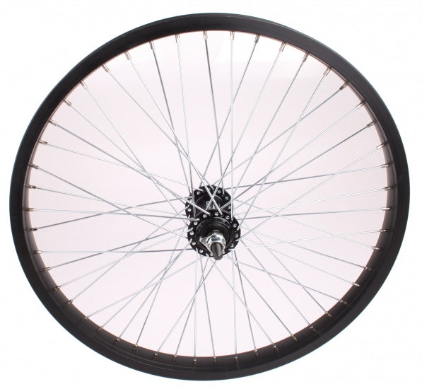 Voorwiel Freestyle 20 inch Aluminium 48G Zwart