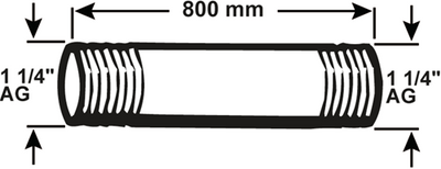 Cornat galva buis mm 5 4 800mm (530) - vzs5305480