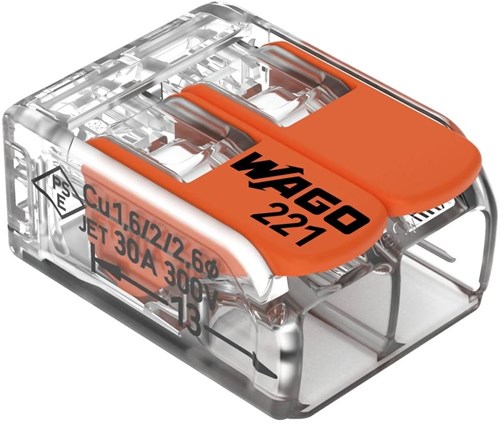 Enzo wago lasklem hersluitbaar 2-voudig max.6qmm | 50 stuks - 4047217