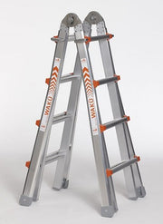 Waku professionele telescopische vouwladder 4x4 treden - 1413800101 - afbeelding 1
