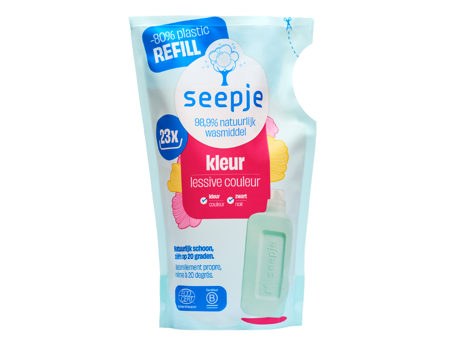 Seepje navulling - vloeibaar wasmiddel - kleur - magische magnolia