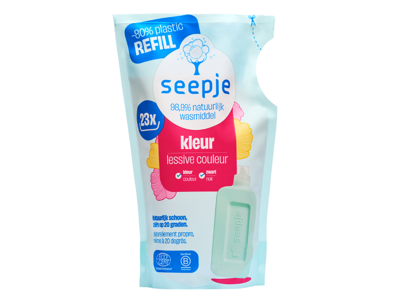 Seepje navulling - vloeibaar wasmiddel - kleur - magische magnolia