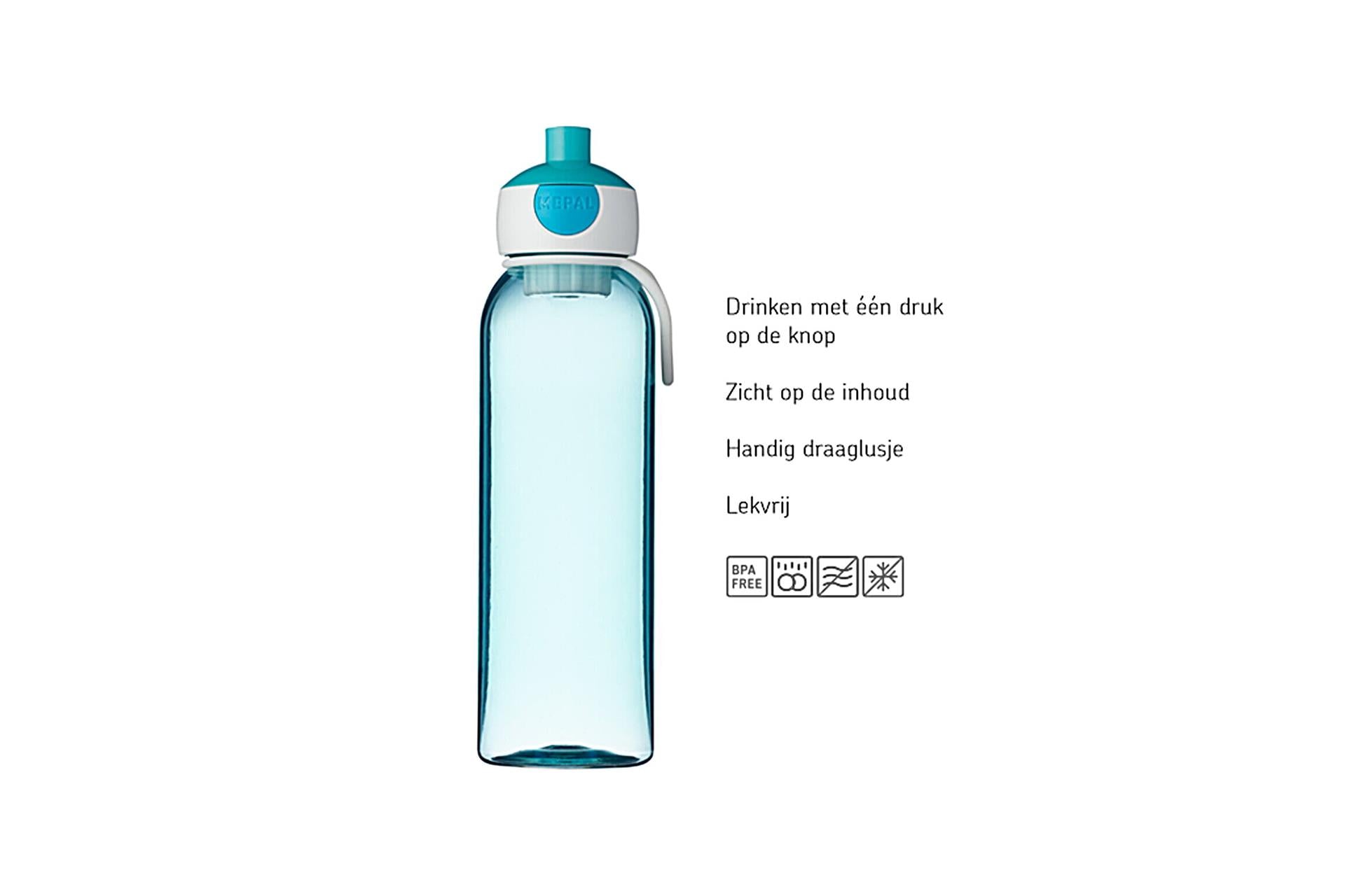 Mepal waterfles blauw 500ml