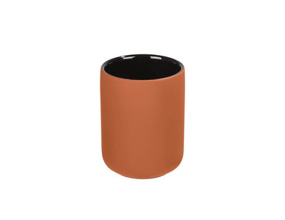 Wenko beker - badkamer - terracotta